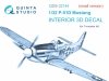 Quinta Studio QDS-32144 P-51D Mustang 3D-Printed & coloured Interior on decal paper (Trumpeter) (Small version) 1/32